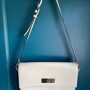 Kate Spade Ivory/White Leather Shoulder Bag